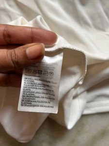 H&amp;M White Mini Dress