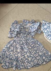 Cute Blue & White Dress