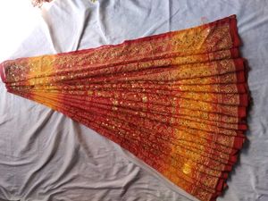 Red &amp; Gold Embroidered Saree