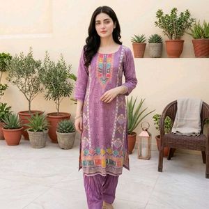 Elegant Purple shalwar kameez