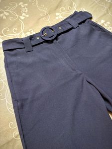 FabAlley Flared Belted Trousers