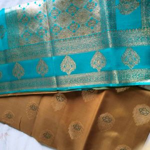 Beautiful Silk Blend Saree with Blouse