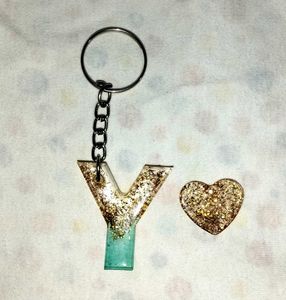 Personalized Letter Y Keychain