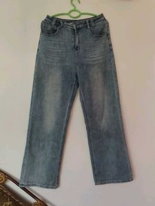 Light Wash Wide Leg Jeans