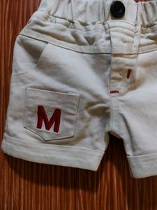 Cute white Baby Shorts
