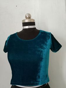 Red Velvet Crop Top