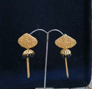 Gold-tone Jhumka Earrings