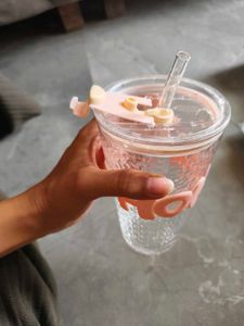 Cute Tumbler with Straw