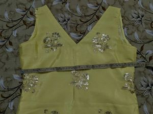 Elegant Yellow sharara set with dupatta