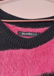 PINK &amp; BLACK SWEATSHIRT