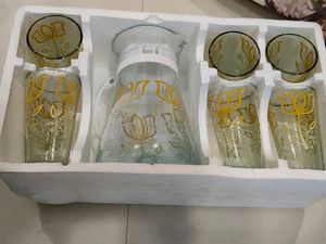 7 Pieces Glass Lemon Set