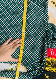 combo Green Checked winter tops for girls