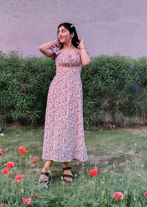 Floral Print Midi Dress