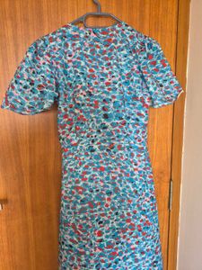 Chic Printed V-Neck Midi Dress