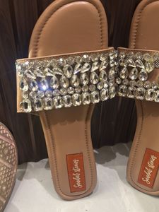 Embellished Flat Sandals