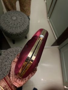 Lavie Red Shiny clutch