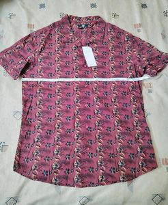 Tropical Maroon Half Sleeve Casual Shirt 👔