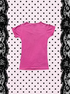 Y2K Pink graphic Henley