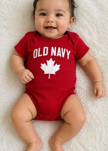 New Old Navy Canada Maple Leaf Bodysuit