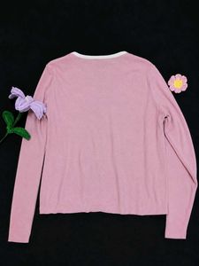 🌸 Soft Pink Cardigan in Excellent Condition