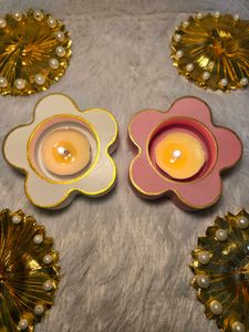 Flower Shaped Candle Holders