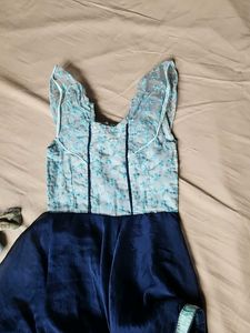 Elegant Blue Party Dress