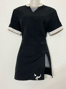 korean Designer mini black one piece