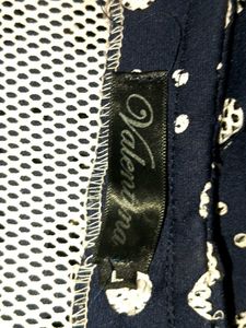 Navy &amp; White Polka Dot Cropped Jacket