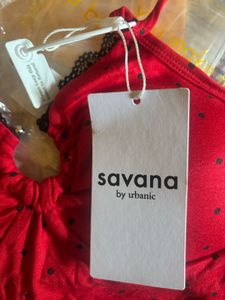 Cute Red Polka Dot Halter Top