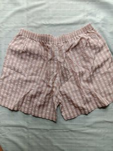 Plaid Drawstring Shorts