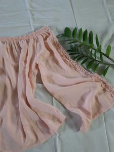 Annabelle By Pantaloons Off Shoulder Peach Top