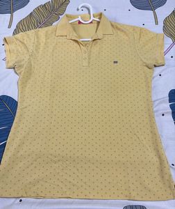 Cute Yellow Polka Dot Polo Shirt