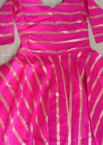 Stunning Pink Striped Gowen