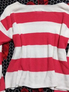 oversized Striped Sweater 🩷