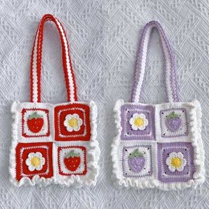 Handmade Crochet Strawberry shortcake Bag