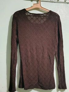 Chic Textured Long Sleeve Top