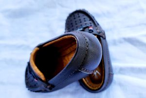Brown Appliqur LOAFERS FOR BOY kids