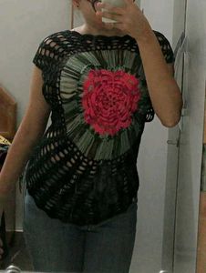 Crochet Floral Top