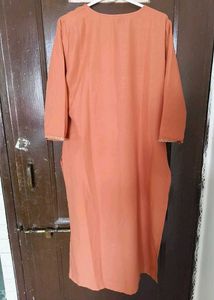 Kalini Brand -Elegant Rust Kurta with Embroidery
