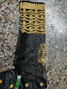 Elegant Black &amp; Gold Blouse