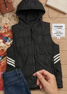Black Padded Gilet Jacket