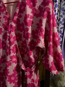 Chic Floral Wrap Dress