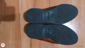 Brown Woven Leather Loafers