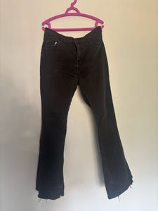 Stylish Dark Wash Flared Jeans.