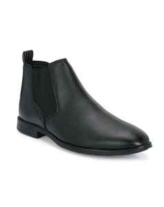 Men's Black Leather Chelsea Boots