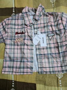 Trendy Plaid Button-Up Shirt