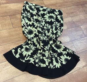 Whimcy Sunflower Print Skirt