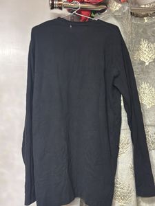 ZARA Relaxed Fit Black T-Shirt Man
