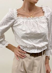 H&M Broderie Anglaise Off-Shoulder Top
