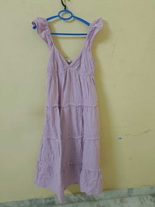 Lilac Tiered Maxi Dress